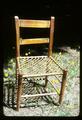 elk hide slat backed chair