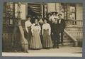 Group on Fairbanks Hall's steps, May 1910