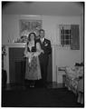 Hjalti Einarsson, graduate student in Food Technology from Bolungarvick, Iceland, and his new bride, October 1952