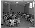 Students in the Snell Hall cafeteria