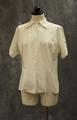 Women's U.S. Navy blouse of white cotton with short sleeves