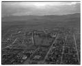 Aerial view of campus looking west