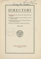 Staff Directory, 1937-1938