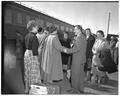 Eighteen German vocational teachers taking special training at OSC during 1953-1954.