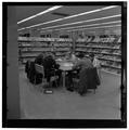 Students studying in the Kerr Library