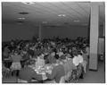 Students in the Snell Hall cafeteria