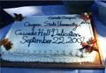 Cake at the Cascades Hall dedication reception