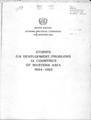 Studies on Development Problems in Countries of Western Asia 1984-1985