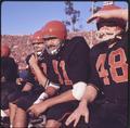 OSU football players on the sideline at the 1965 Rose Bowl game