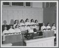 Junior girls choir of the First Christian Church, Corvallis, 1951
