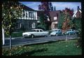 Oregon State University Fraternity Row in autumn, Corvallis, Oregon, October 1968