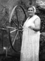Abigail Hall Ritchie, spinning