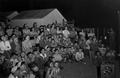 Coburg Farm Labor Camp residents watching a movie