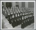 Choralaires on the steps leading into the Memorial Union Lounge, 1964-1965
