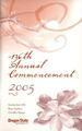 Commencement Program, 2005