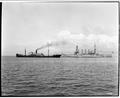 Super dreadnaught 'USS Arkansas' from south jetty