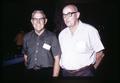 J. Merton Stein and E. Riddell Lage at Portland Chamber of Commerce picnic, Portland, Oregon, circa 1968