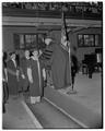 Doctoral students being hooded, June 1949