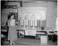 Home Economics Food and Nutrition Department exhibit during Senior Weekend, circa 1955