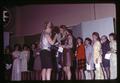 June Overberg and contestants at 4-H style show, Oregon State Fair, Salem, Oregon, circa 1969