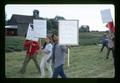 Chicano strawberry workers picketing North Willamette Experiment Station, Oregon State University, Aurora, Oregon, circa 1972