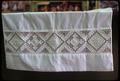 14 x 34 inch apron with Hardanger embroidery made by Ella Simondson in 1978 or so