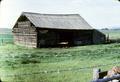 General view, front of Log Barn from State Highway 82