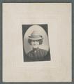 "Postage stamp" portrait photographs mounted on small backings, circa 1905