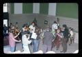 String group performing on Memorial Union steps, Oregon State University, Corvallis, Oregon, October 1974