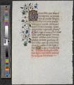 Leaf from a book of hours